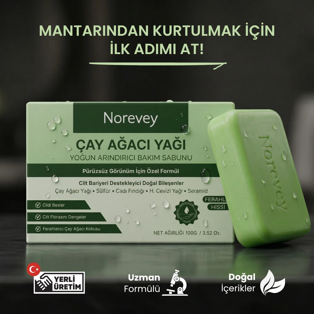 Norevey Yoğun Arındırıcı Çay Ağacı Yağı Bakım Sabunu